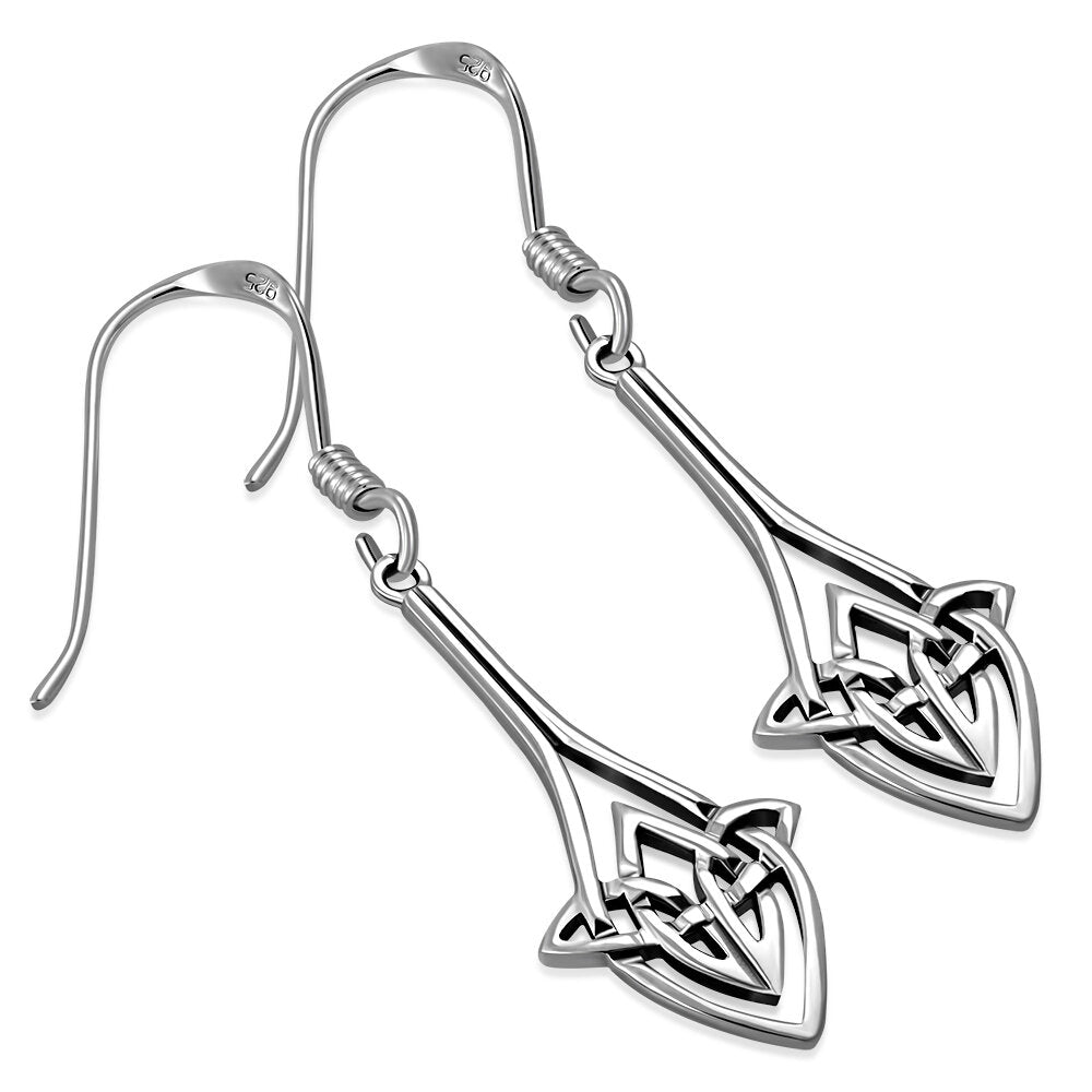 Celtic Knot Earrings - Long Kells Knot