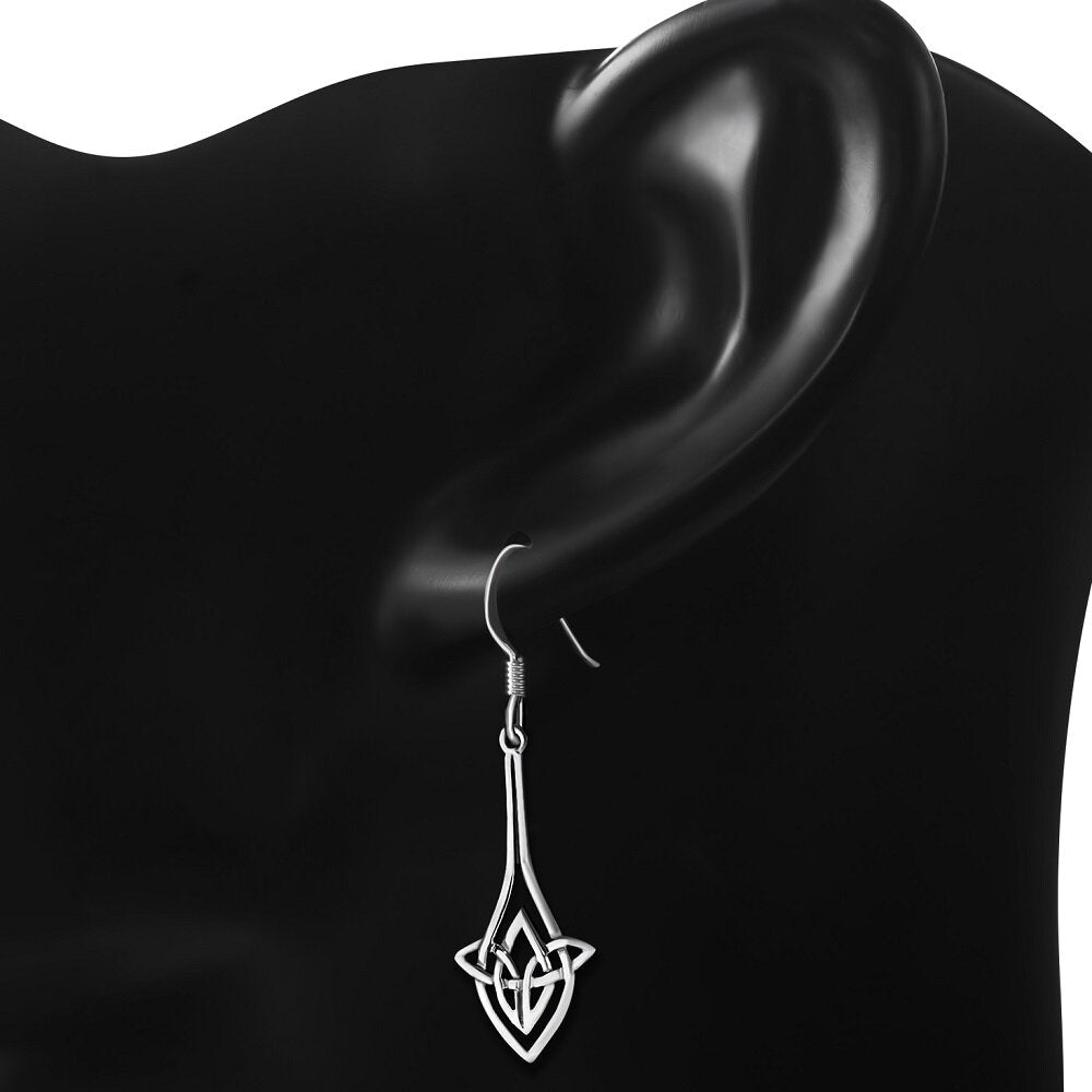 Celtic Knot Earrings - Long Kells Knot