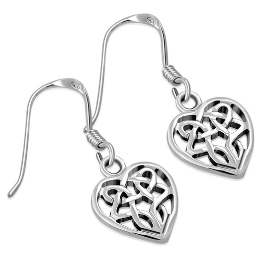 Celtic Knot Earrings - Heart Knot