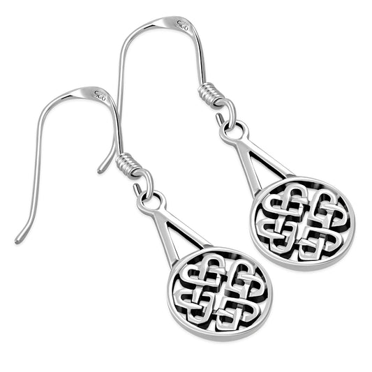 Celtic Knot Earrings - Lover's Knot Pendulum