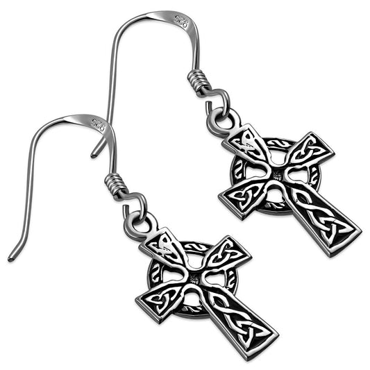 Celtic Cross Earrings - Traditional (Small)