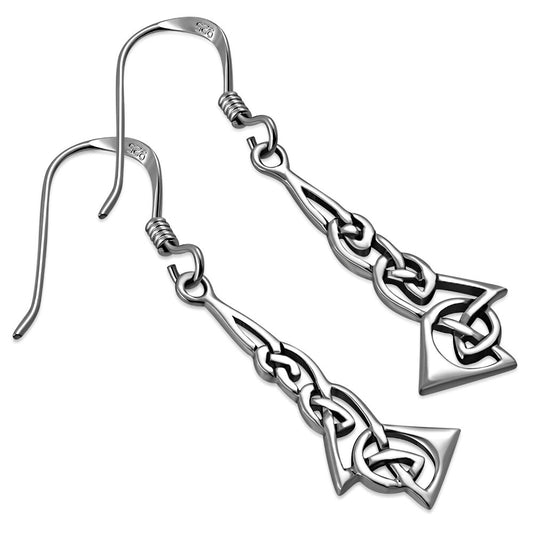 Celtic Knot Earrings - Flowing Kells Knot