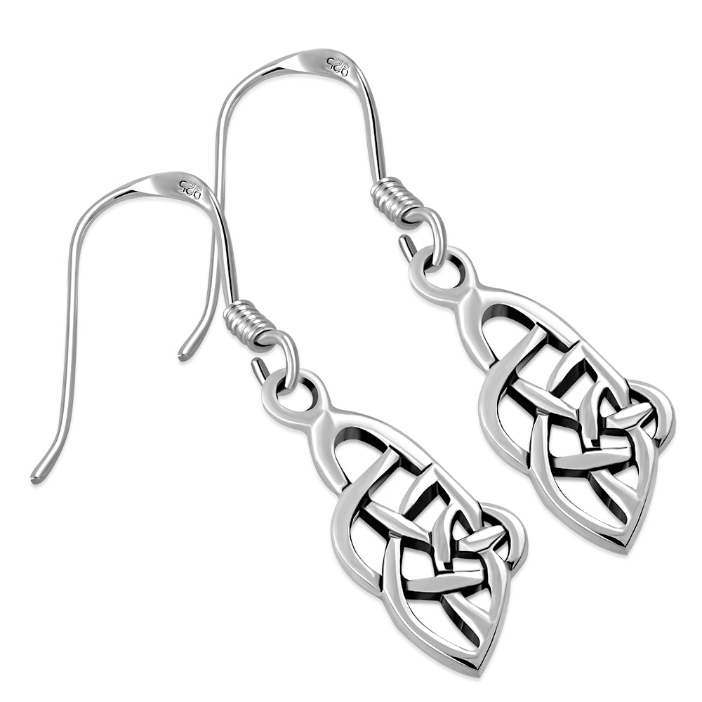 Celtic Knot Earrings- Intricate Irregular Knot