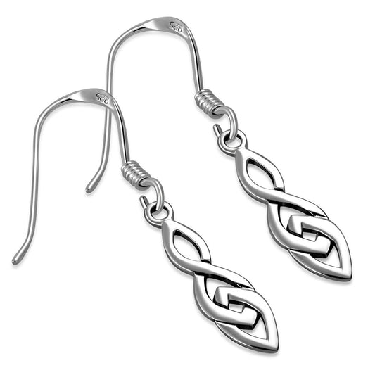 Celtic Knot Earrings - Triple Knot Drop