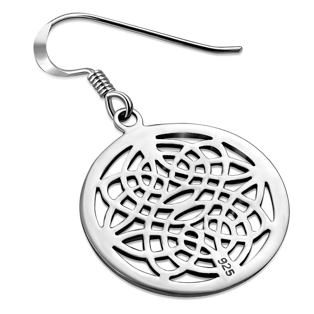 Celtic Knot Earrings - Round Shield Knot