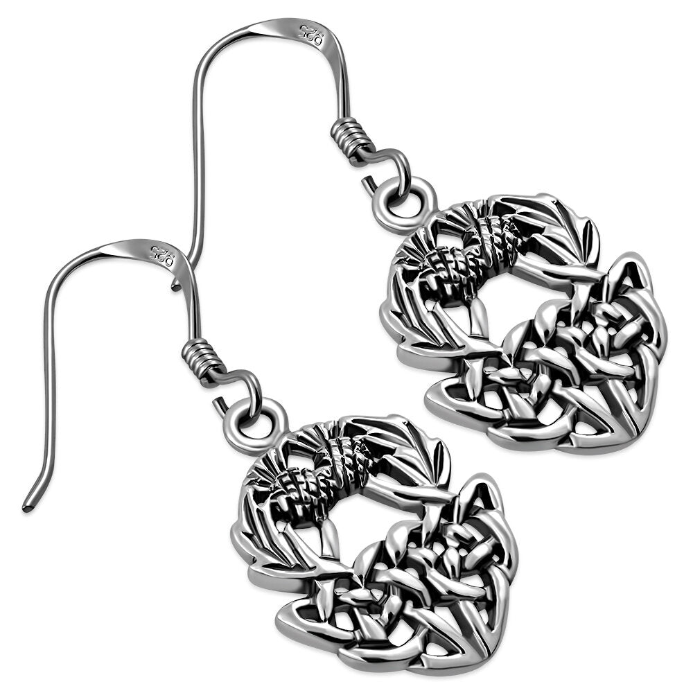Scottish Thistle Earrings - Knotted Roots