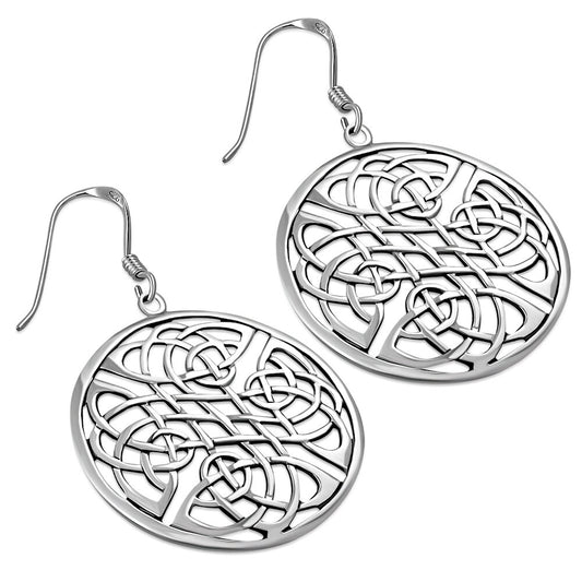Celtic Knot Earrings - Round Pictish Knot