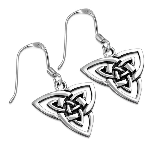 Trinity Knot Earrings- Overlapping Trinities