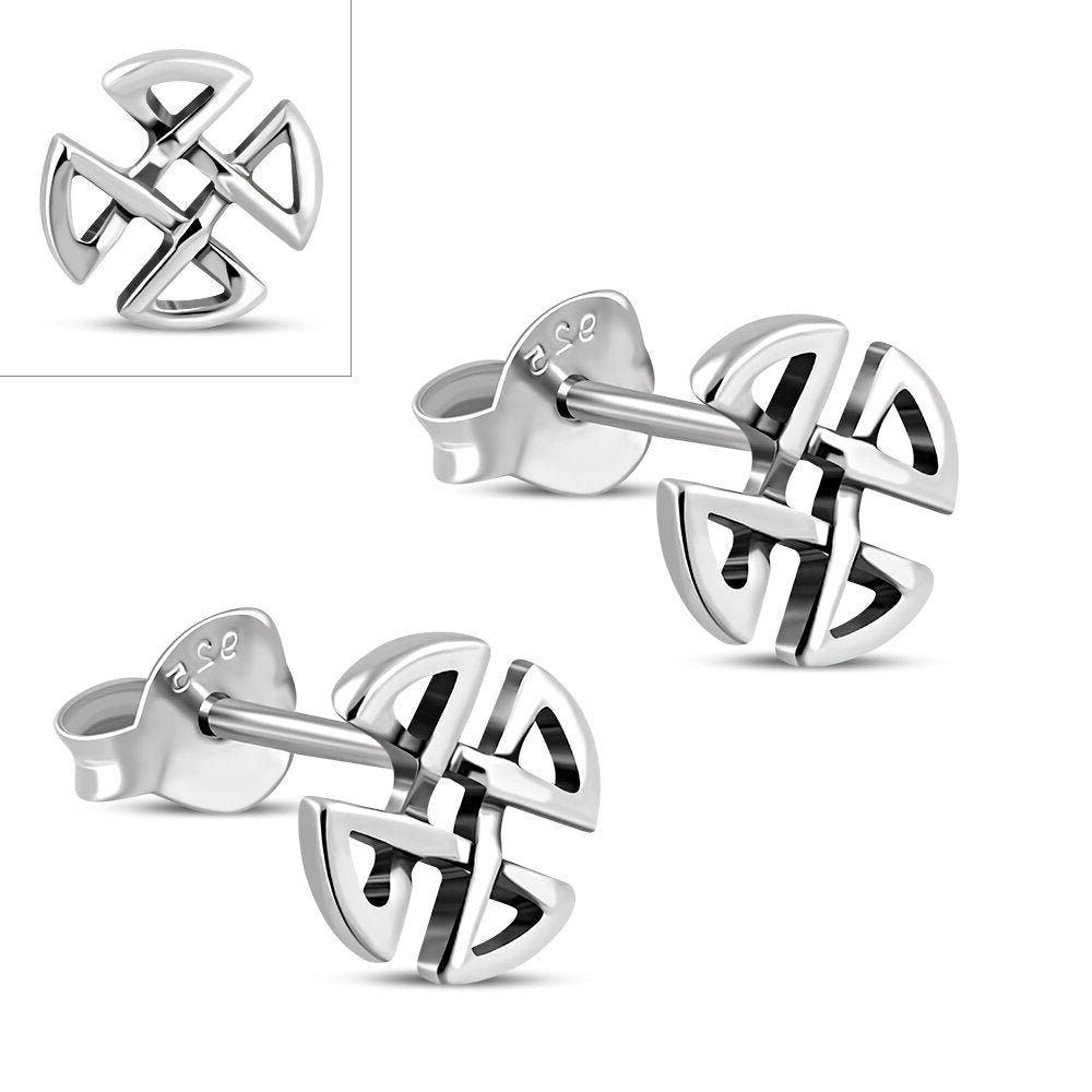 Celtic Knot Earrings-Quaternary Studs