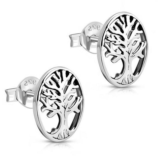 Tree of Life Earrings- Oval Oaks