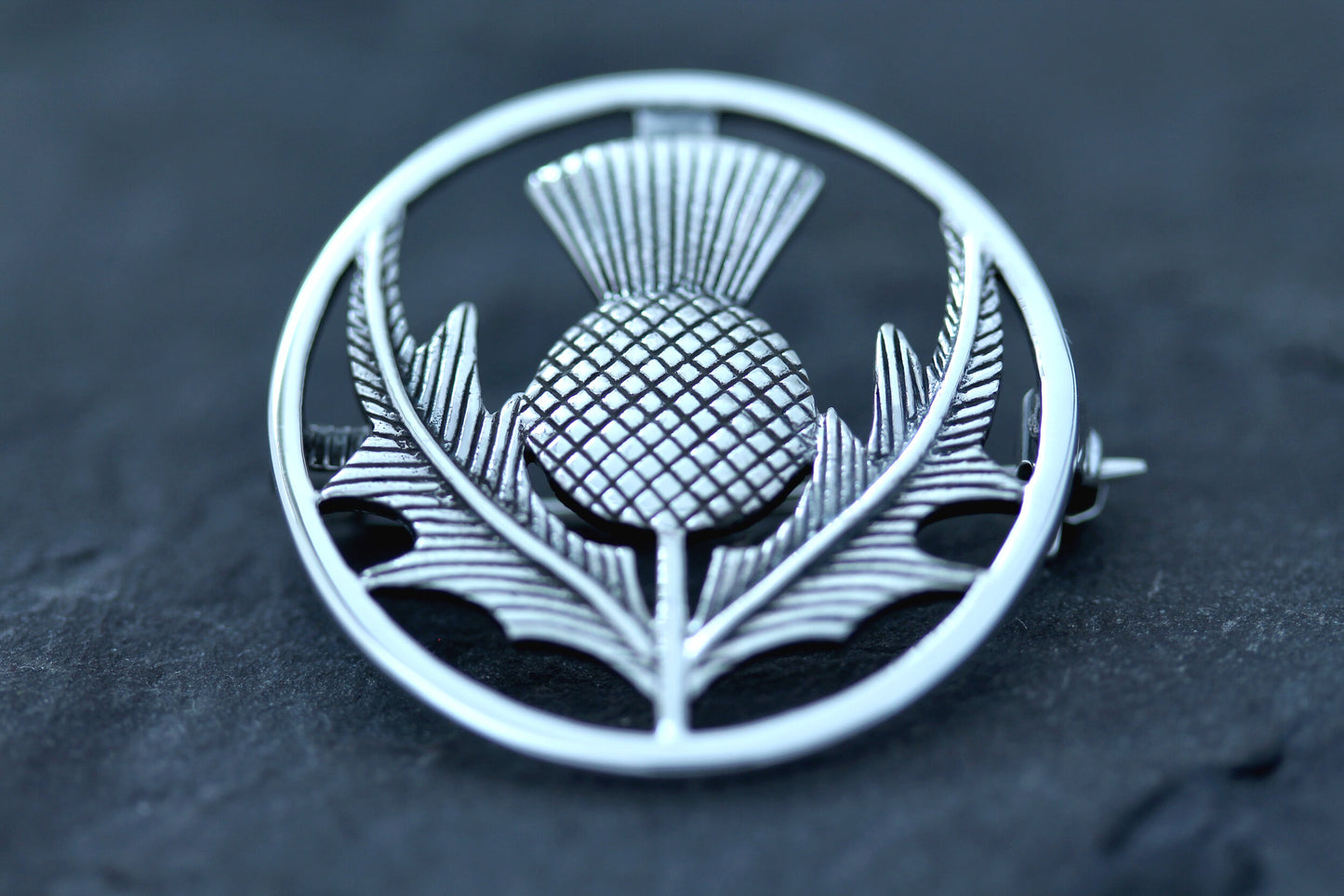 Scottish Thistle Brooch - Statement Emblem