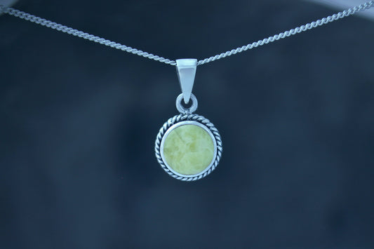 Scottish Marble Pendant - Vintage Border