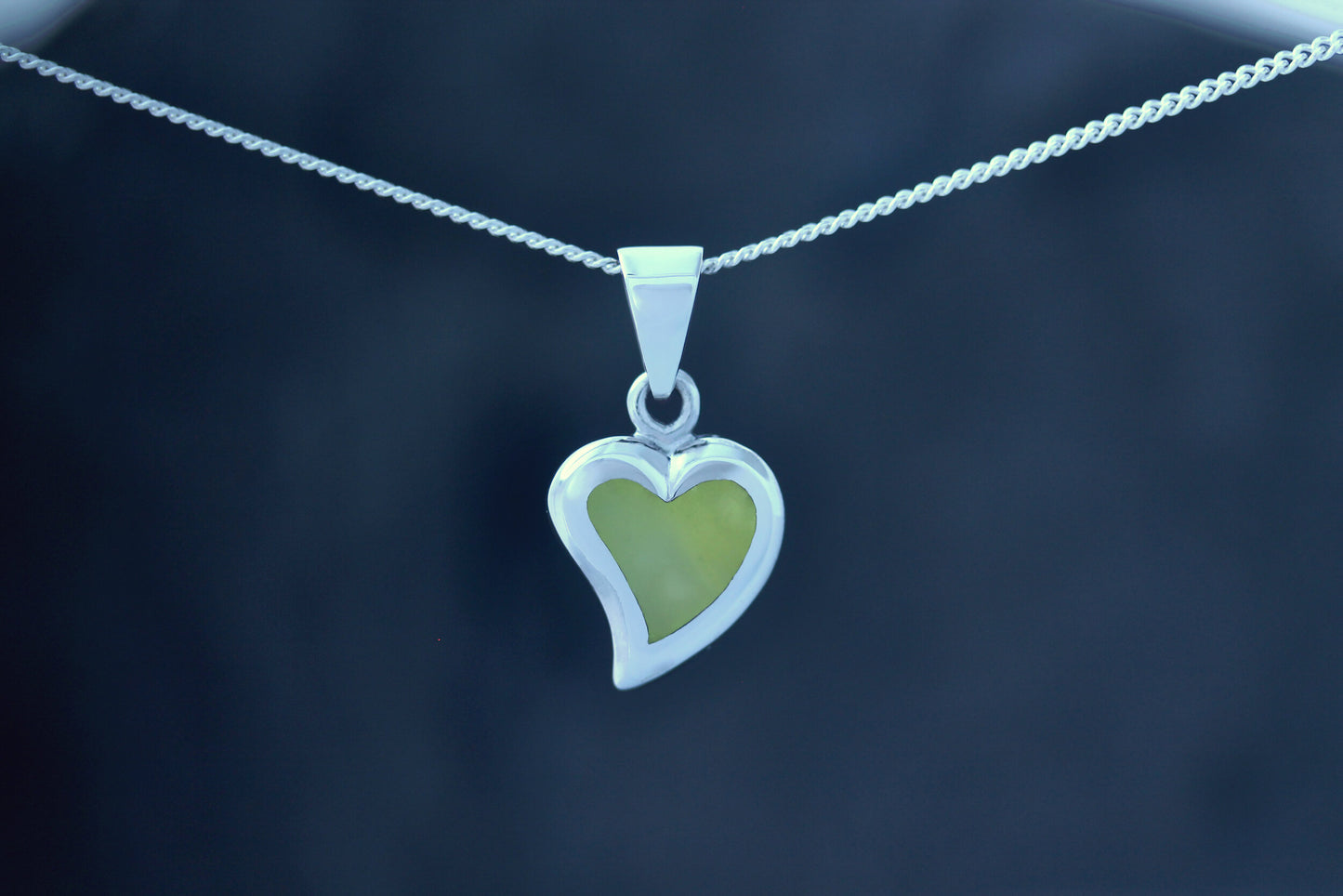 Scottish Marble Pendant - Love Heart