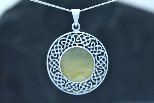 Scottish Marble Pendant - Wheel of Life Border