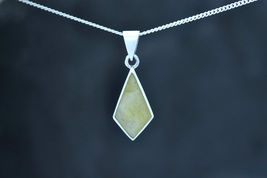 Scottish Marble Pendant - Long Diamond