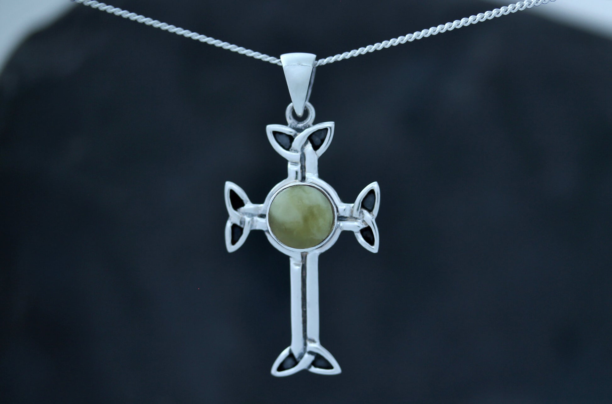 Trinity cross sale necklace