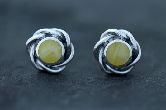 Scottish Marble Studs - Wreath