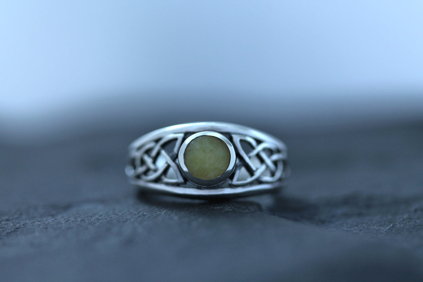 Scottish Marble Ring - Open Looped Band