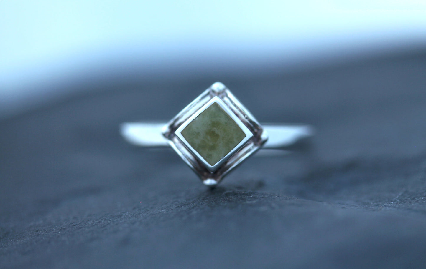 Scottish Marble Ring - Heraldic Diamond