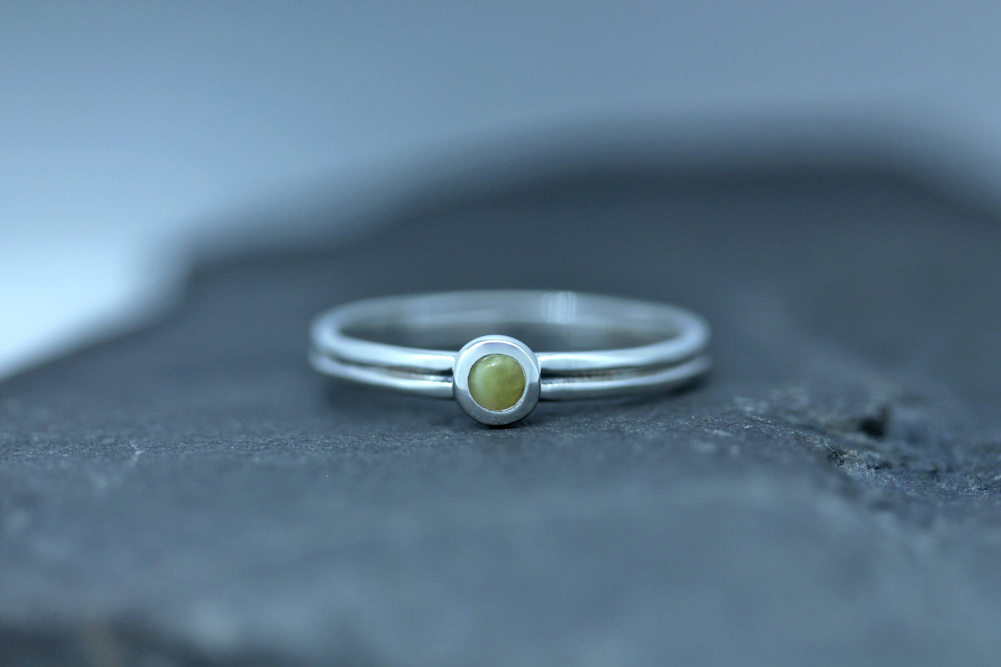 Scottish Marble Ring - Tiny Dot