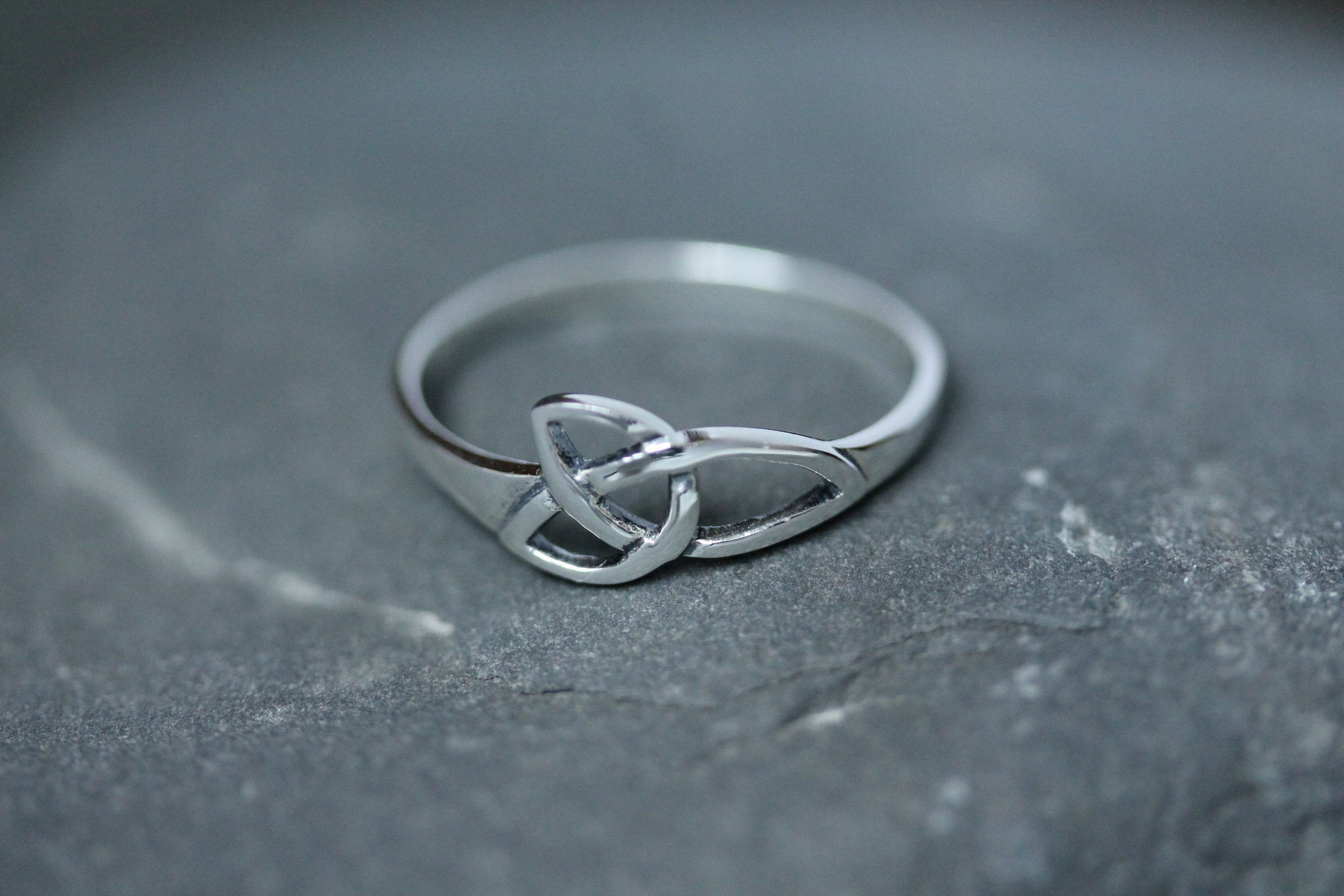 Triquetra Ring - Elongated Trinity – Celtic Design Scotland