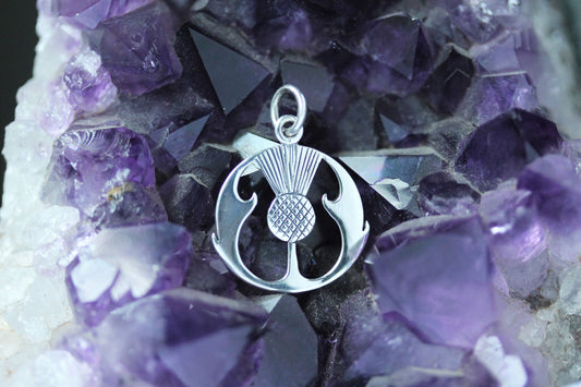 Scottish Thistle Pendant - Flower o' Scotland (Large)