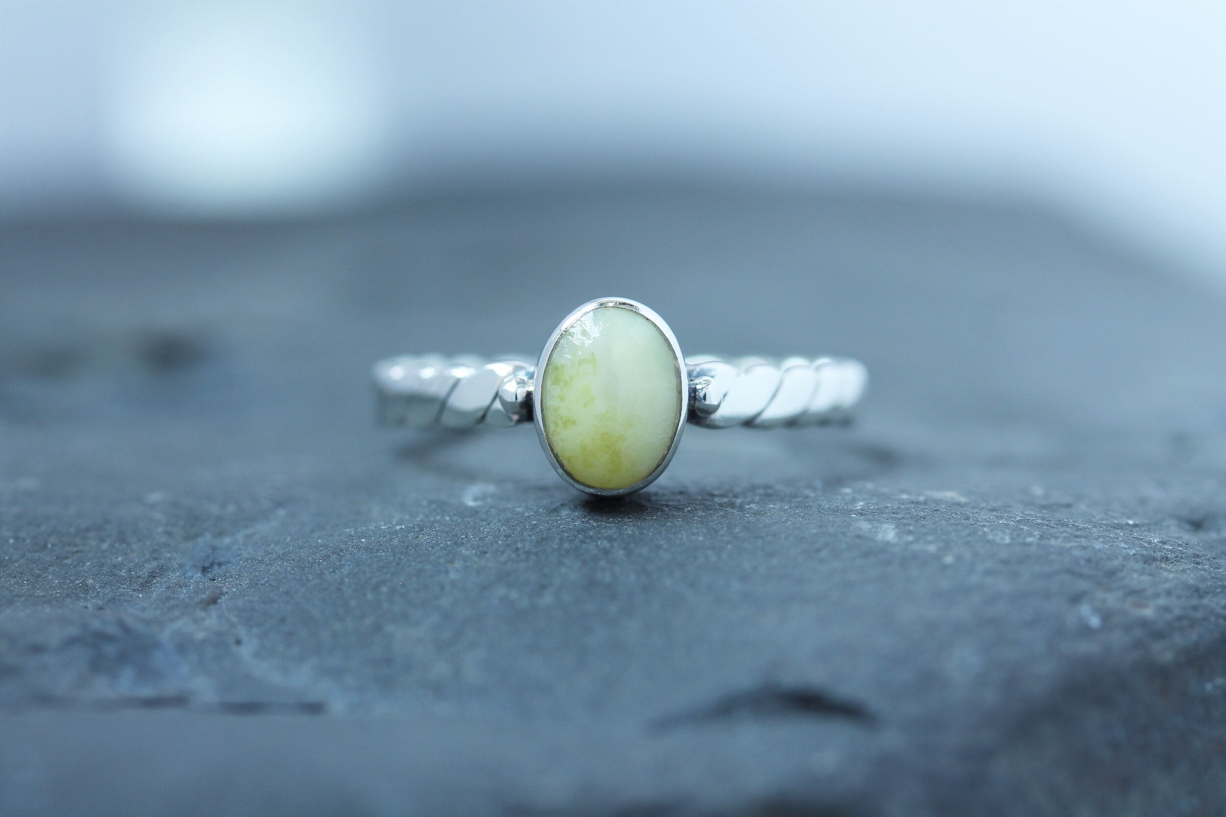 Scottish Marble Ring - Roped Band – Celtic Design Scotland