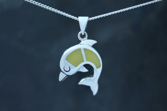 Scottish Marble Pendant - Dolphin