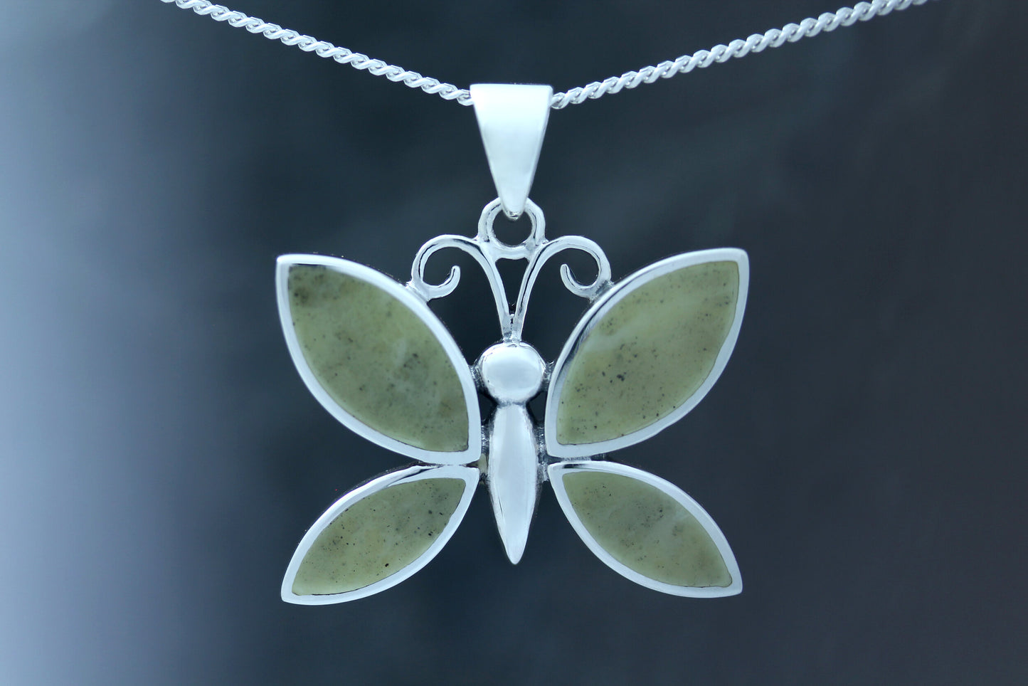 Scottish Marble Pendant - Broad Butterfly