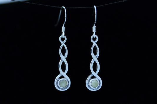 Scottish Marble Earrings - Simple Loop