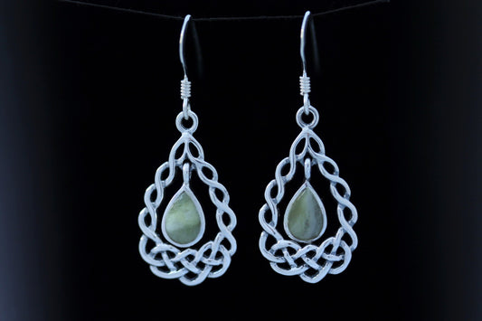 Scottish Marble Earrings - Basket Frame