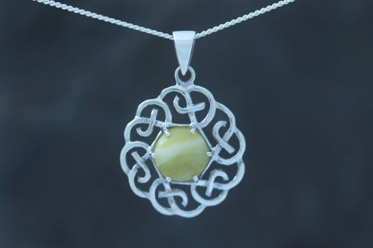 Scottish Marble Pendant - Six Knot