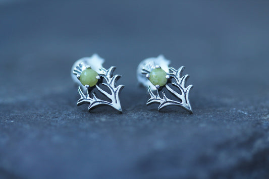 Scottish Thistle Studs - Wee Scottish Marble