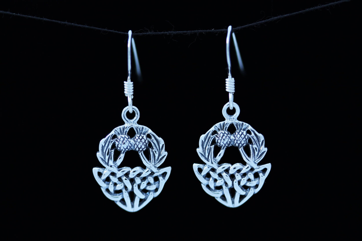 Scottish Thistle Earrings - Knotted Roots