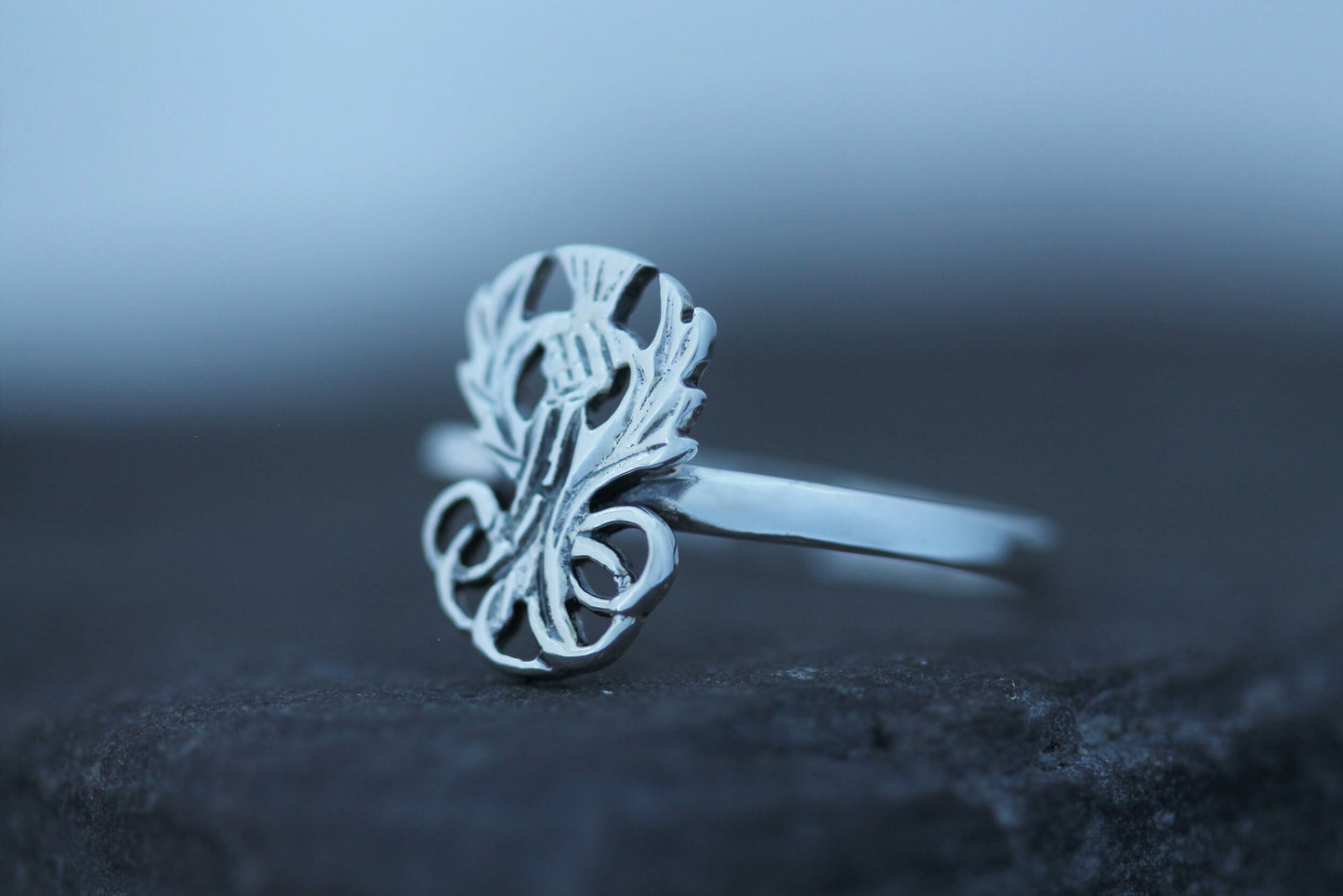 Scottish Thistle Ring - Twisted Roots
