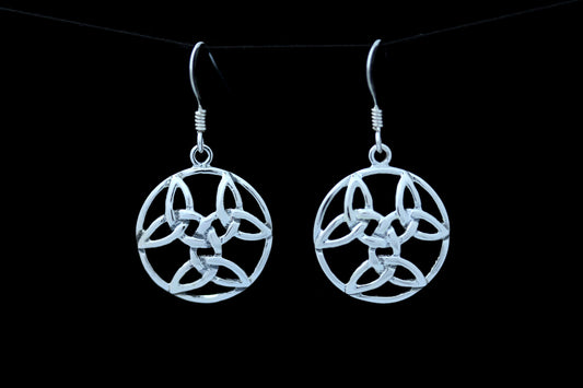 Triquetra Earrings - Triple Lace