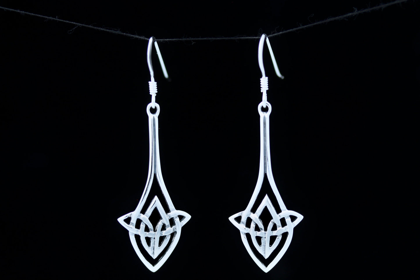 Celtic Knot Earrings - Long Kells Knot