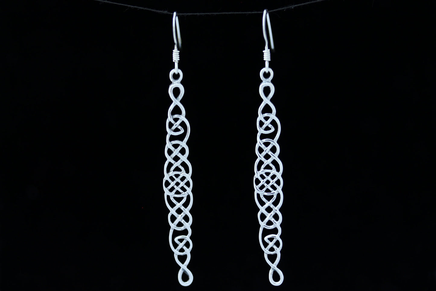 Celtic Knot Earrings - Undulating Loop