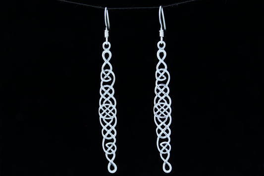 Celtic Knot Earrings - Undulating Loop