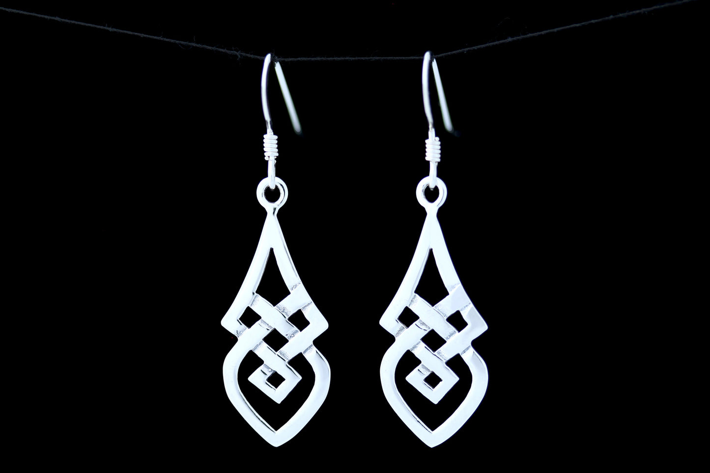 Celtic Knot Earrings - Knotted Droplet