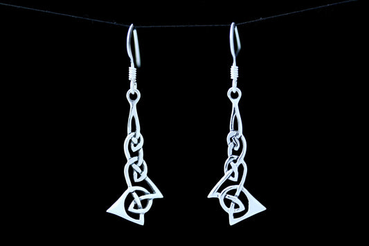 Celtic Knot Earrings - Flowing Kells Knot