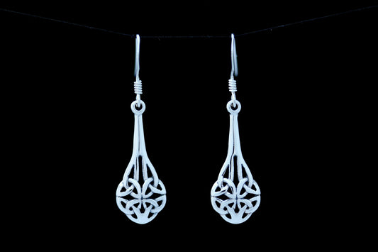 Celtic Knot Earrings - Four Seasons Knot in a Drop