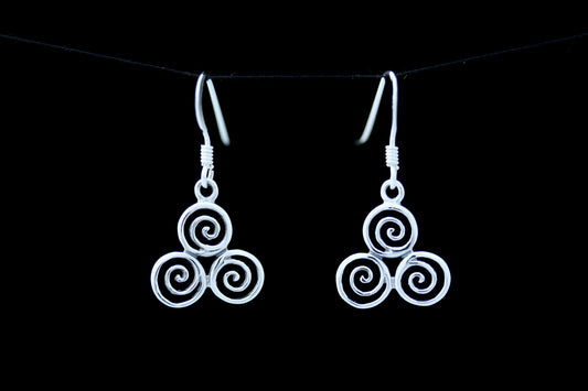 Triskele Earrings - Eternal Orbit