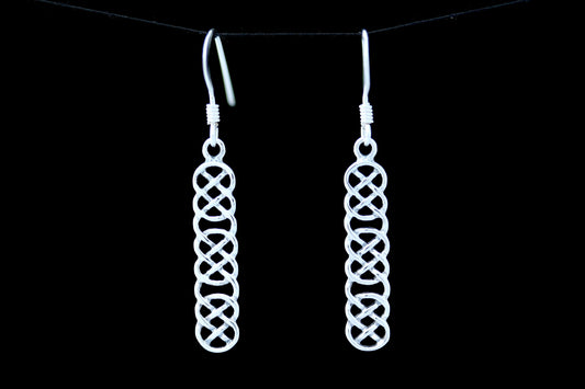 Celtic Knot Earrings - Knotwork Panel