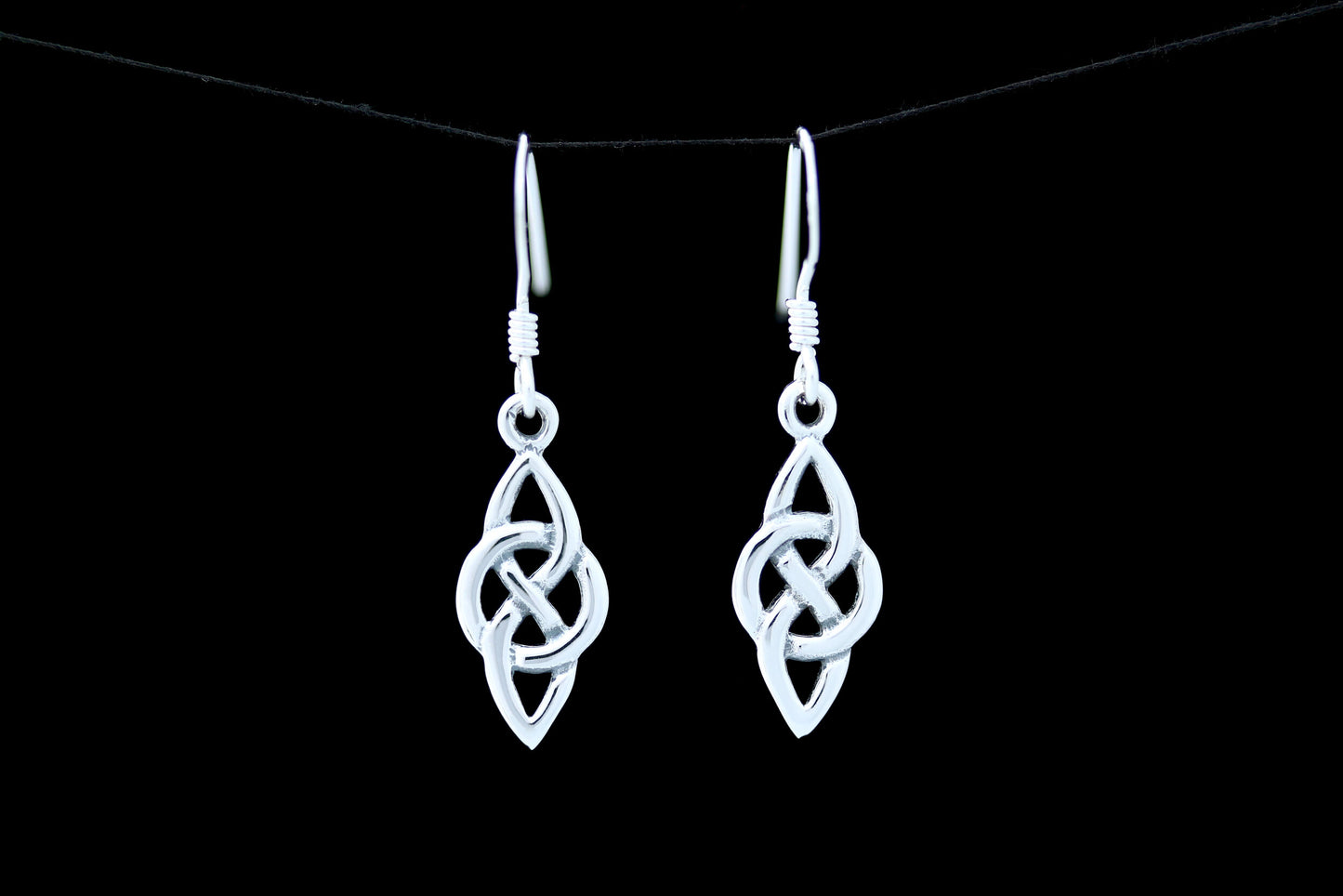 Celtic Knot Earrings - Double Point Infinity Knot