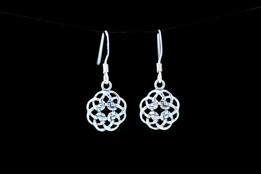 Celtic Knot Earrings - Four Elements in Infinite Flow