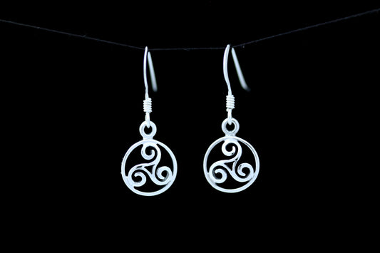 Triskele  Earrings - Cosmic Flow