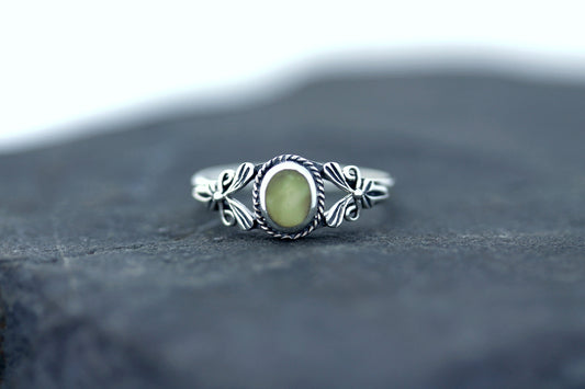 Scottish Marble Ring- Ribbon Arms