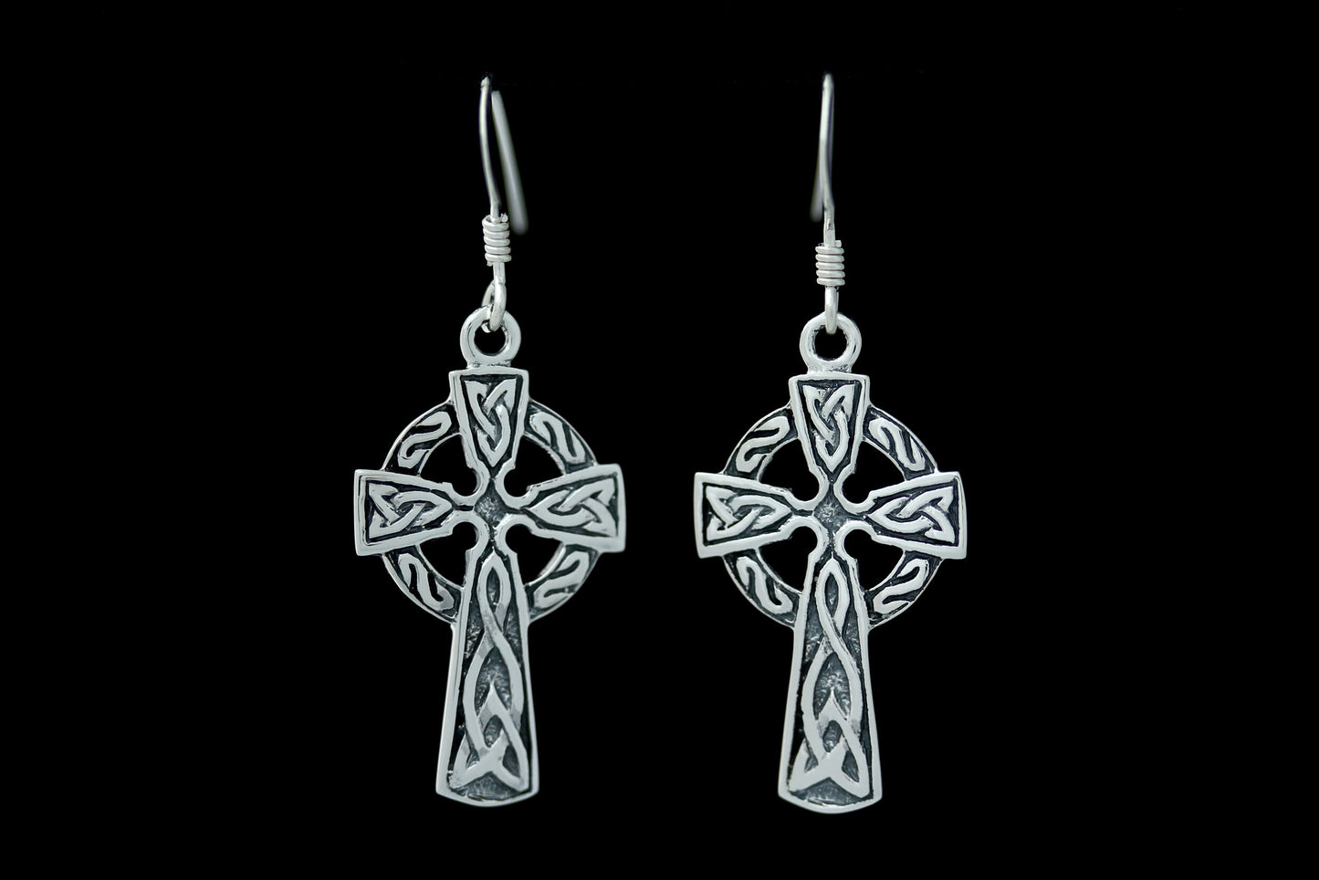 Celtic Cross Earrings - Traditional (Large)