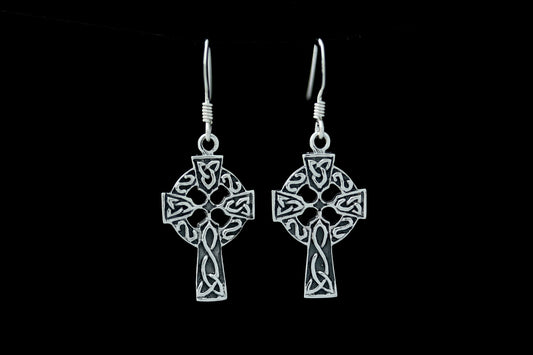 Celtic Cross Earrings - Traditional (Medium)